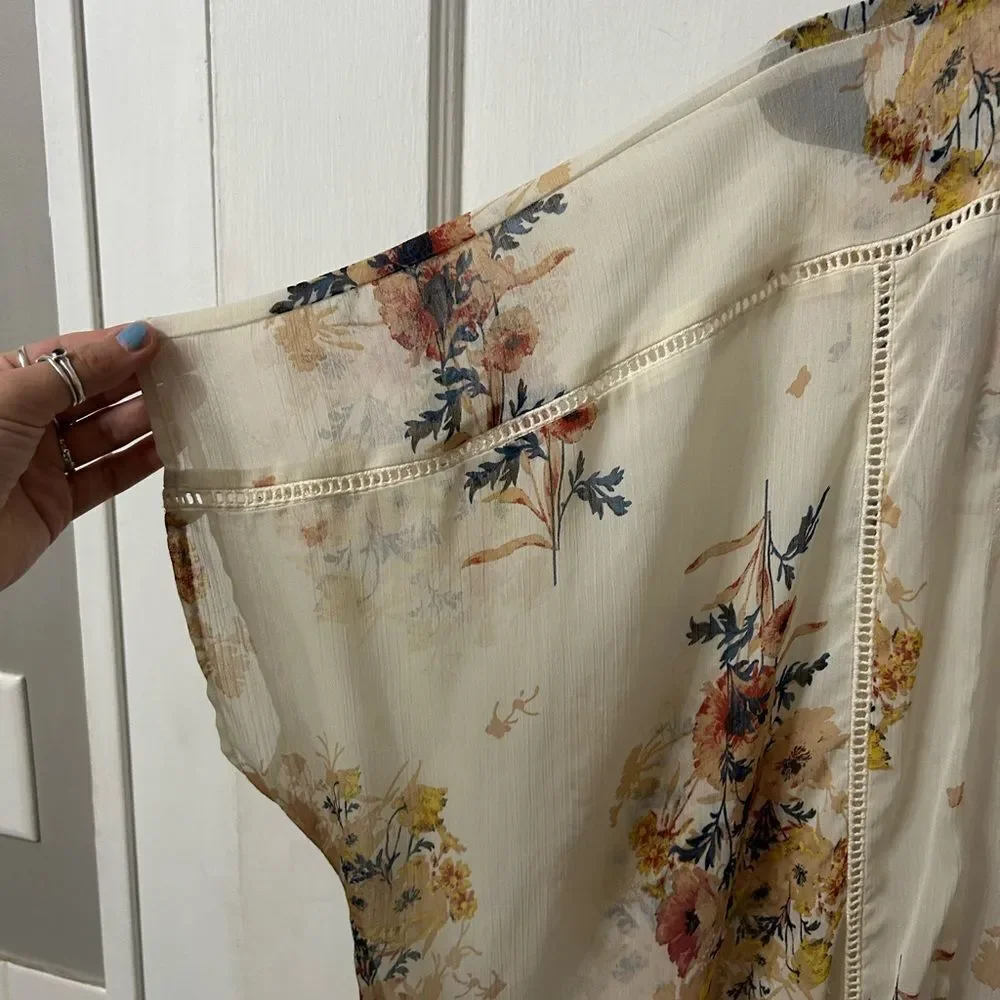 Band of Gypsies Floral Sheer Top